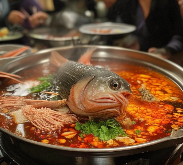 大鱼火锅麻辣鲜香，回味无穷
