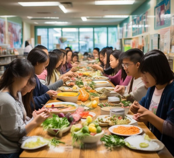 食堂餐饮,文明用餐意识深入人心