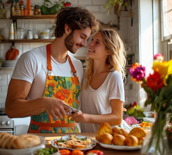 萬冰甜蜜,男朋友做承包食堂,甜蜜的爱情之花